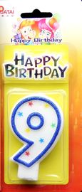7*18CM Number 9 Birthday Candle