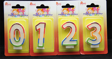 candele di compleanno di numero 4pcs