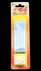 Flamess Rainbow 8pcs Long Birthday Candles In Holders For Cake