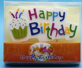 Colorful Hand Painted Cool Candles For Birthday Cakes No Drip Disposable