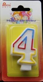 candele di compleanno di numero di 7.5*4.5*1.4cm