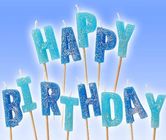 Glitter Letter Shaped Birthday Candles 100% Paraffin Non Toxic For Celebration