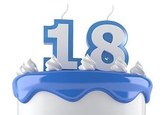 ！Handmade Number Candle！Birthday Number Candle with Blue Edge and White  Number